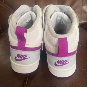 Nike Kids White and Purple Sneakers